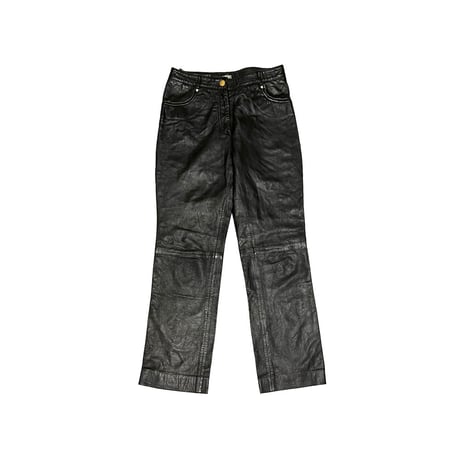 【USED】90's VERSACE JEANS COUTURE LEATHER PANTS