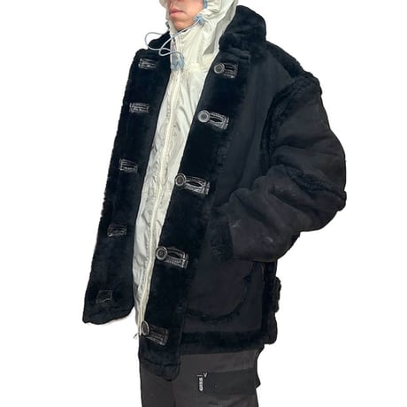 【USED】90'S GRIFFIN Laundry MOUTON BOMBER JACKET
