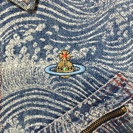 【USED】90'S VIVIENNE WESTWOOD WAVE DENIM JACKET