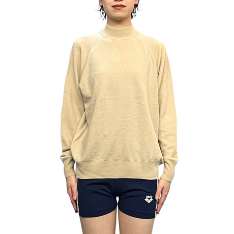 【USED】80's-90's JONELLE HI-NECK WOOL KNIT SWEATER