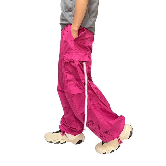 USED】00'S UFO Y2K RAVE PANTS PINK | KONBINI