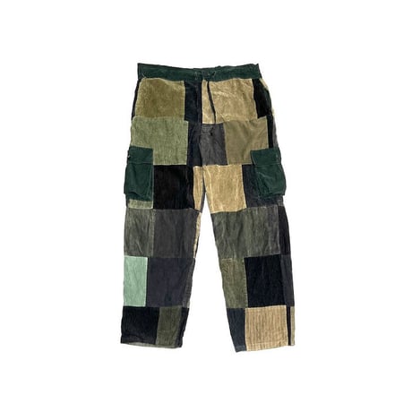 【USED】90'S GYPSY ROSE CORDUROY PATCHWORK CARGO PANTS