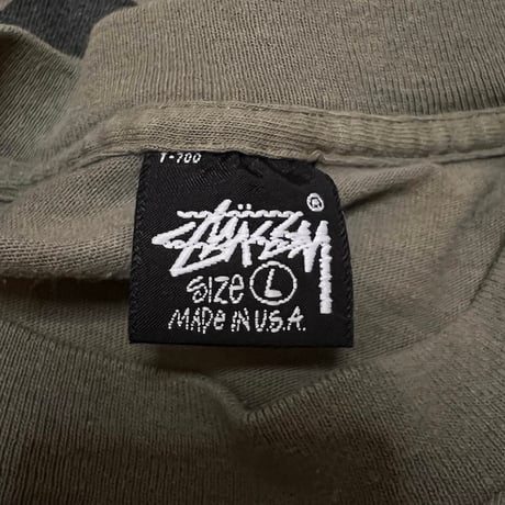 【USED】80'S OLD STUSSY CLOVER MOTIF T-SHIRT