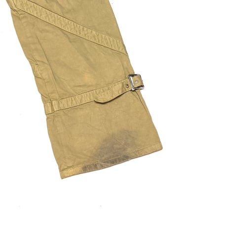 【USED】00's VERSACE BONDAGE BELT PANTS
