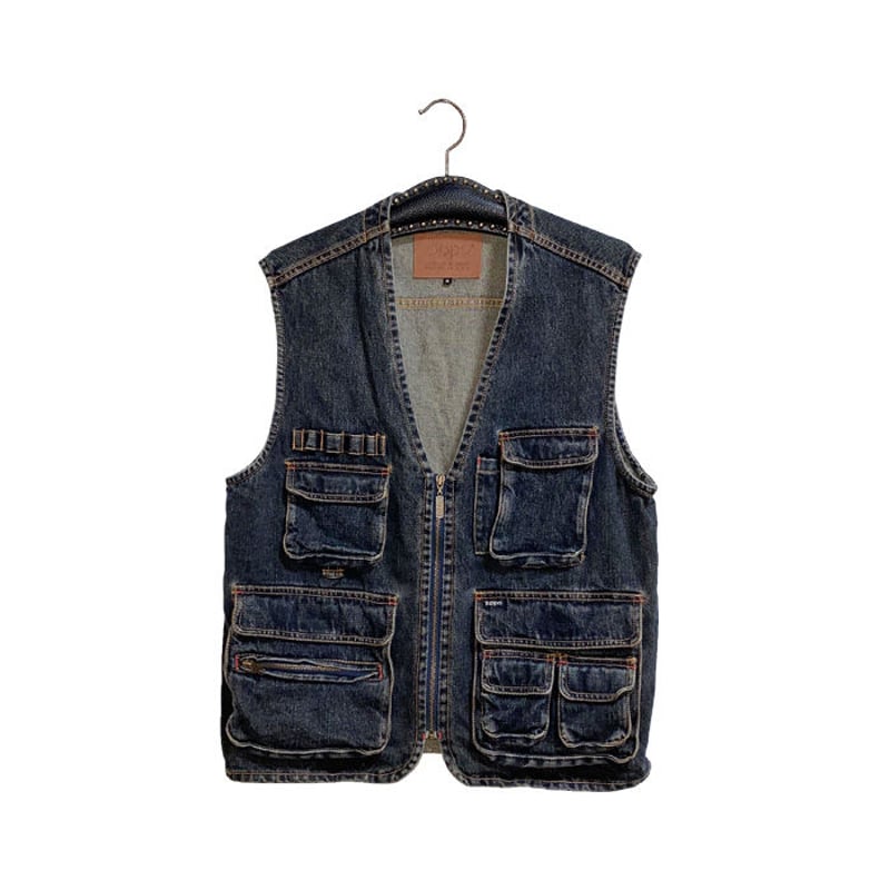 USED】ZIPPO DENIM FISHERMAN VEST | KONBINI