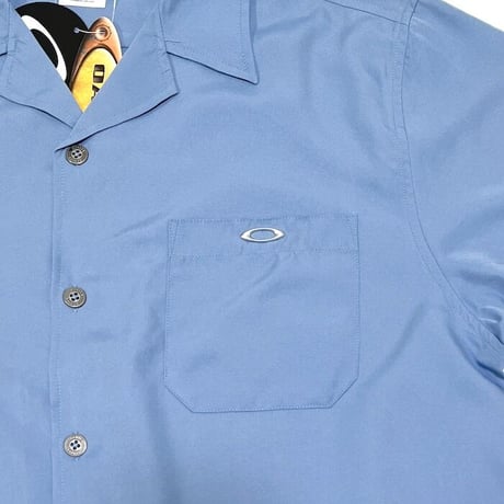 【DEAD STOCK】00'S OAKLEY OPEN COLLAR SLATE BLUE