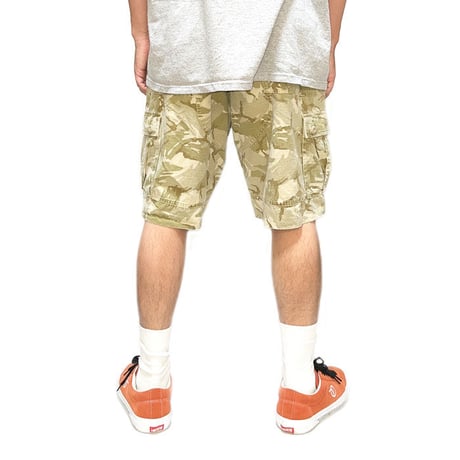 【USED】90'S STUSSY  CAMO CARGO SHORTS