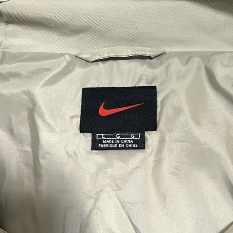 【USED】90'S-00'S NIKE ZIP HOODED JACKET BEIGE