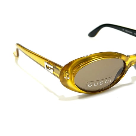 【DEAD STOCK】VINTAGE GUCCI SUNGLASSES YELLOW