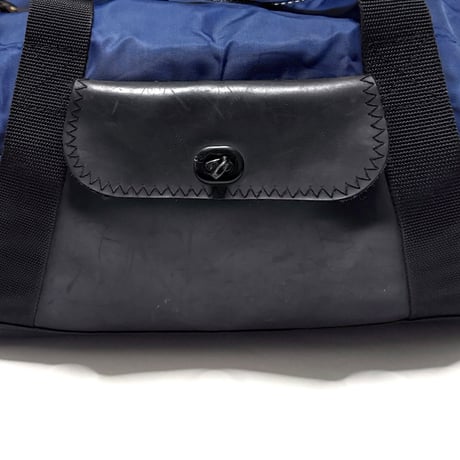【USED】90's POLO SPORT Nylon × Rubber Panel Duffel Bag