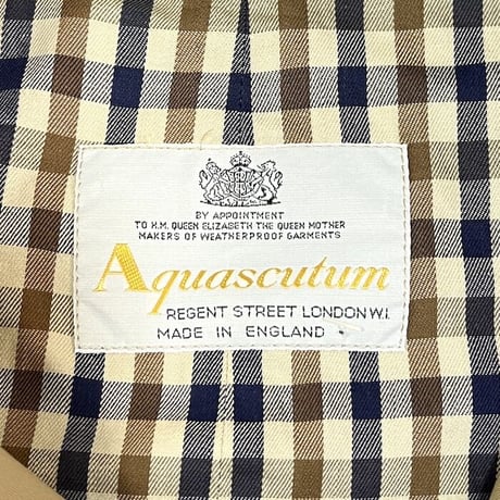 【USED】90'S AQUASCUTUM TRENCH COAT MADE IN ENGLAND