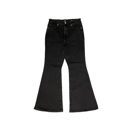 【USED】00'S Lee HIGH RISE FLARE PANTS BLACK