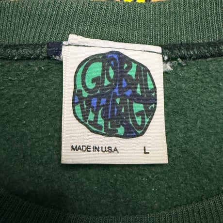 【USED】90's Global Village "Love Shack" Graphic Crewneck Sweatshirt