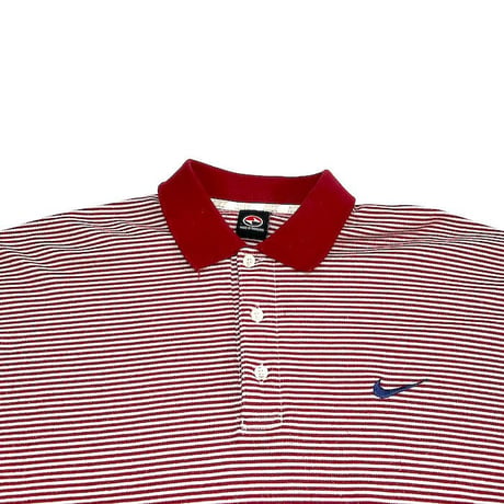 【USED】00'S NIKE BORDER L/S POLO-SHIRT