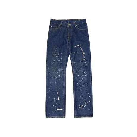 【USED】HELMUT LANG 1999 PAINT DENIM PANTS