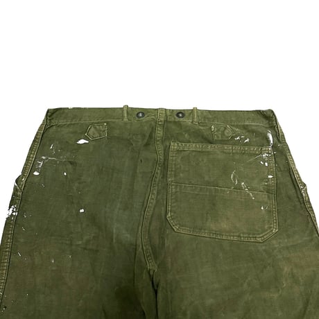 【USED】60's-70's SWEDISH ARMY PAINTED UTILITY PANTS