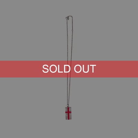 【USED】00's Paul Smith ENGLAND FLAG SILVER NECKLACE