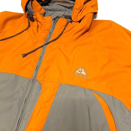 【USED】00's NIKE ACG OUTER LAYER3 OVERSIZED TECH・GEAR JACKET ORANGE×GRAY