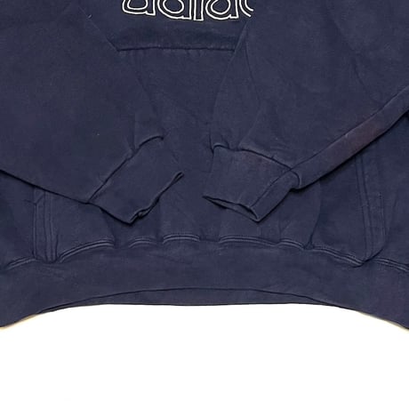 【USED】90'S ADIDAS TREFOIL EMBROIDERY HOODIE