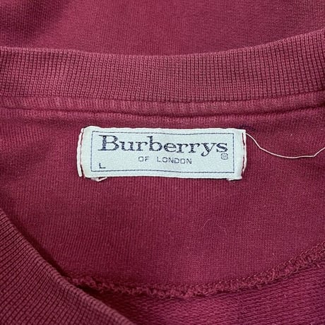 【USED】80'S-90'S BURBERRYS SWEATSHIRT MADE IN POLAND