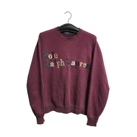 【USED】90'S POLO BY RALPH LAUREN EMBROIDERED SWEATSHIRT