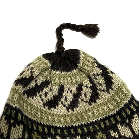 【USED】90's Timberland Nordic Earflap Knit Cap