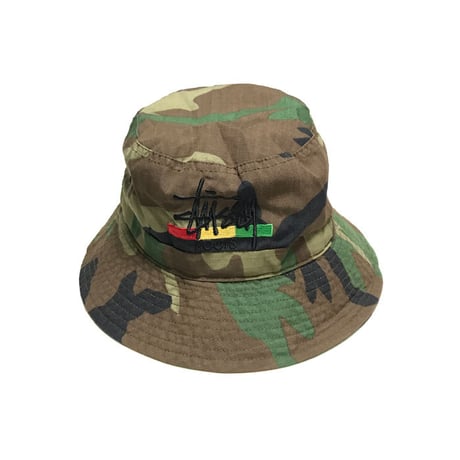 【USED】90'S STUSSY CAMO HAT