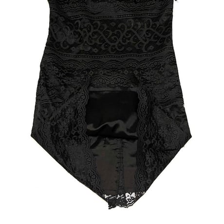 【USED】70'S Sheri Martin BLACK LACE DRESS