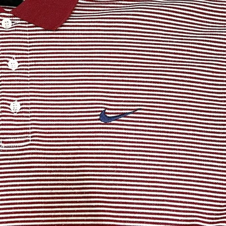 【USED】00'S NIKE BORDER L/S POLO-SHIRT