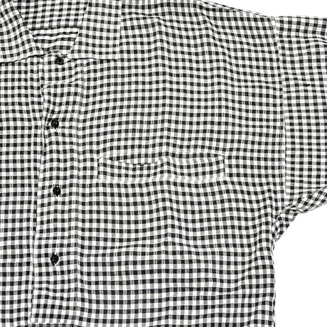 【USED】80'S-90'S VERSACE CHECKERED PULLOVER SHIRT