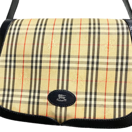 【USED】80'S-90'S BURBERRYS NOVA CHECK SHOULDER BAG