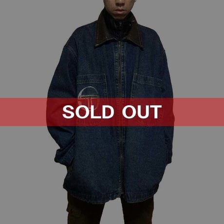 【USED】90'S SERGIO TACCHINI OVERSIZED DENIM JACKET