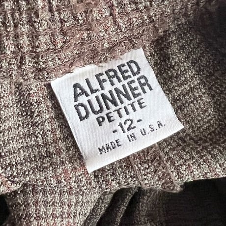 【USED】90'S ALFRED DUNNER PLAID EASY PANTS