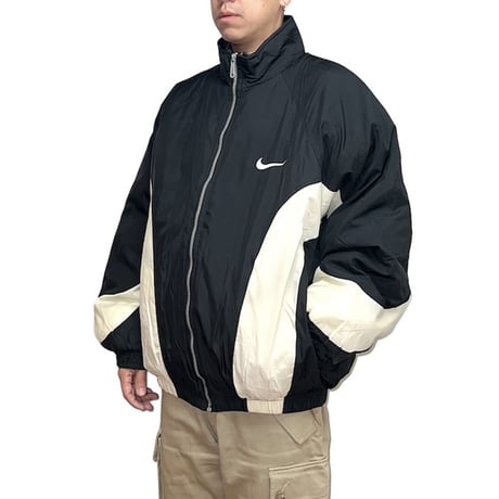 【USED】90's NIKE OLD SCHOOL MONOTONE PUFFER NYLON JACKET
