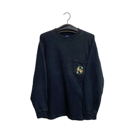 【USED】90'S STUSSY POCKET L/S T-SHIRT