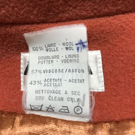 【USED】80'S AZZEDINE ALAÏA WOOL BIKER JACKET