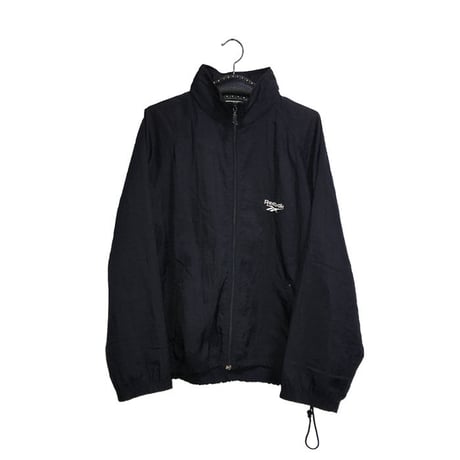 【USED】90'S REEBOK EMBROIDERED VECTOR LOGO NYLON JACKET