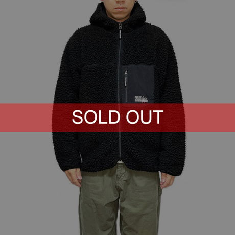 【USED】00'S FIRST DOWN SWITCHING HOODED FLEECE JACKET