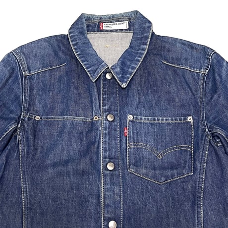 【USED】00s EURO Levi's ENGINEERED JEANS DRAPING DENIM JACKET