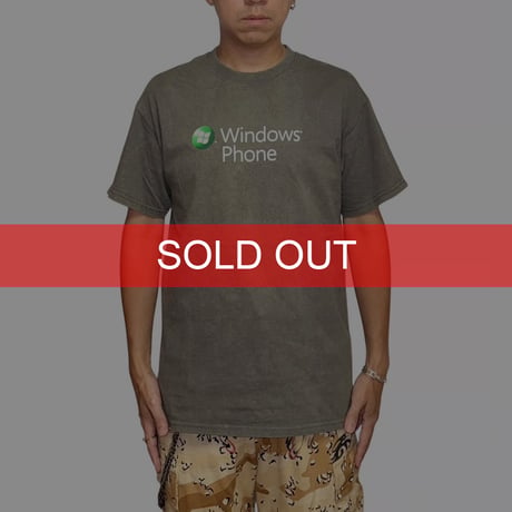 【USED】2010's Microsoft Windows Phone Less doing. More done. Promo T-shirt