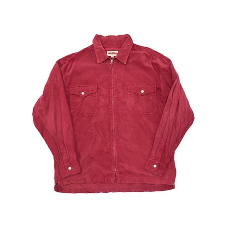 【USED】90'S VINCENZO CORDUROY ZIP SHIRT