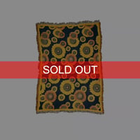 【USED】Vintage Goodwin Weavers Sunflowers Woven Blanket – Made in USA