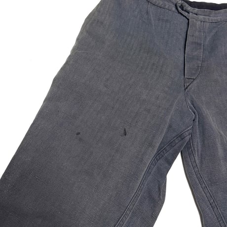 【USED】50's-60's East German Army Herringbone Work Trousers