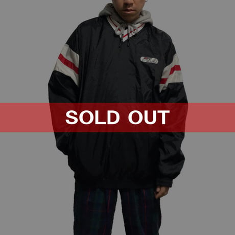 【USED】90'S FILA V-NECK NYLON PULLOVER