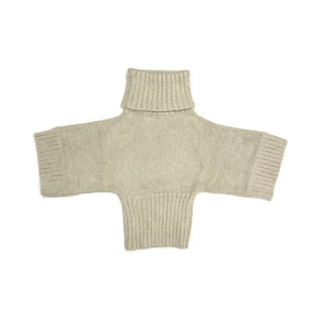 【USED】2010's Dolce & Gabbana Angora Blend Kimono Sleeve Turtleneck Knit