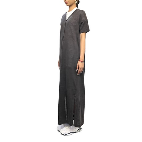 【USED】90'S-00'S MAX MARA WEEKEND LINE S/S LINEN MAXI DRESS