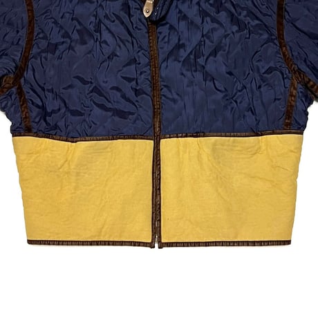 【USED】80's EMPORIO ARMANI SWITCHING QUILTED FLIGHT JACKET