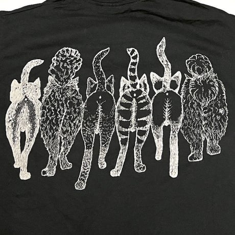 【USED】90'S 6CATS T-SHIRT BLACK