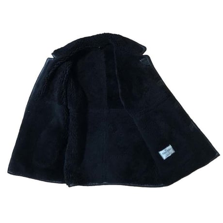 【USED】90'S MOUTON BOMBER JACKET BLACK
