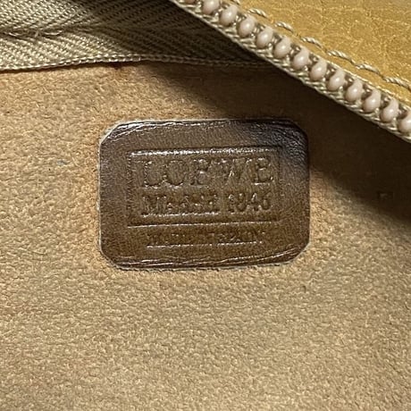【USED】80'S LOEWE ANAGRAM LEATHER SHOULDER BAG